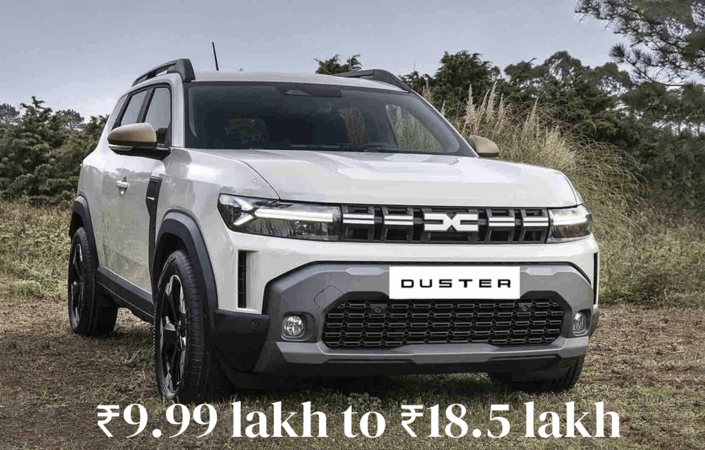 The new Duster is expected to be priced between ₹9.99 lakh and ₹18.5 lakh in India, catering to both budget and premium SUV buyers.