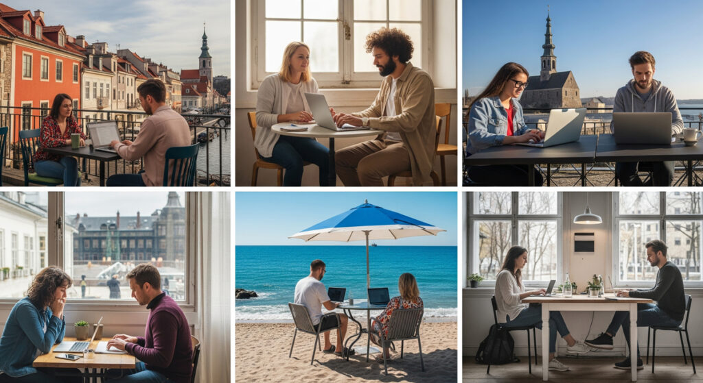 The Nordics attract Indian digital nomads with fast internet and serene workspaces.