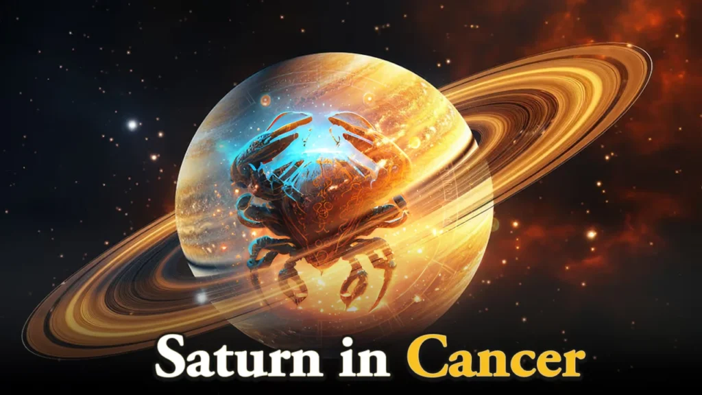 Saturn’s influence encourages Cancer to embrace emotional maturity, responsibility, and steady progress in personal and professional life.