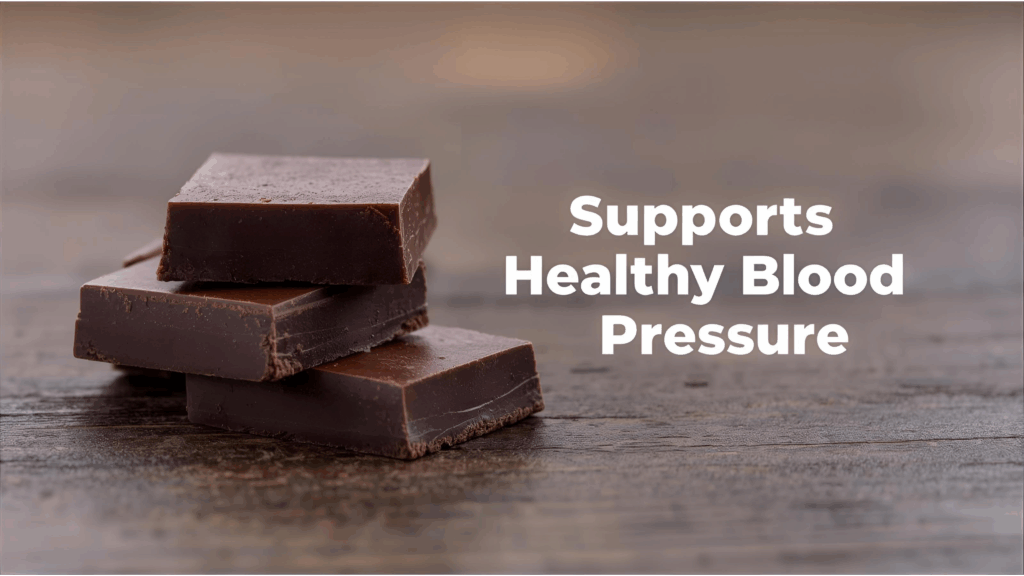 Dark chocolate with flavanols as foods to eat if you have high blood pressure