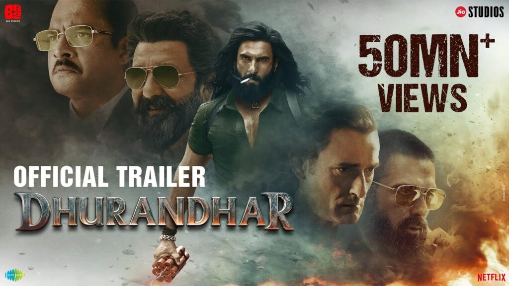 Dhurandhar emerges as a blockbuster hit, ranking among the Top 10 Highest-Grossing Indian Movies of 2025.