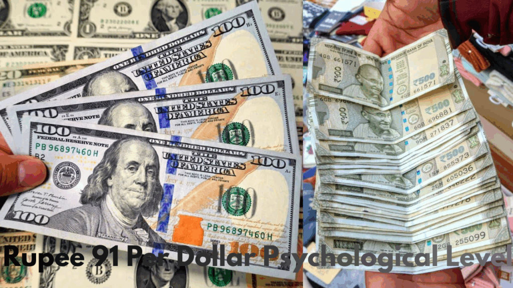 Psychological Impact of the 91 Level as Rupee Hits ₹91 vs Dollar – RBI Under Pressure to Intervene