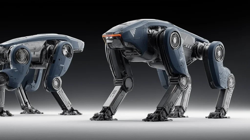 Robotic dog navigates and works autonomously for space missions.