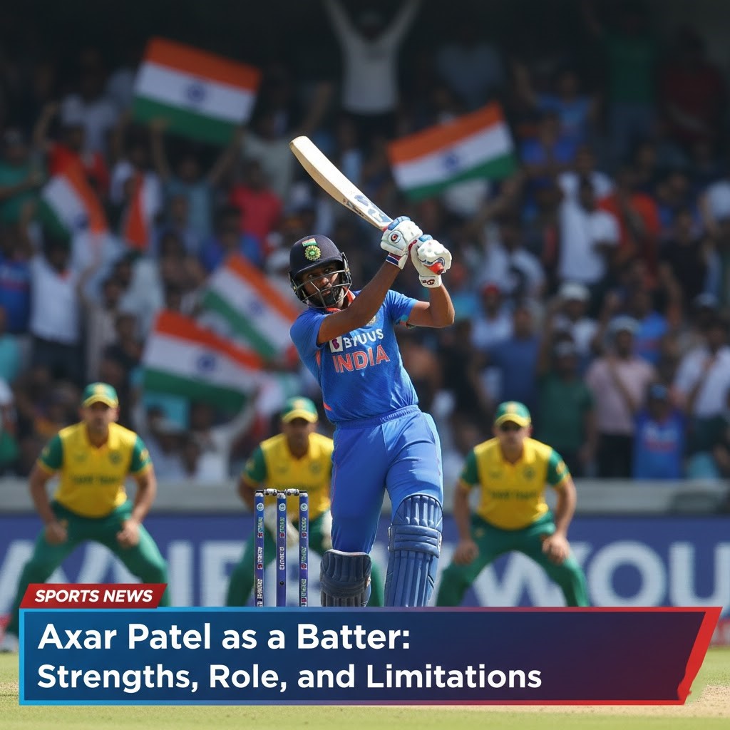 Axar is a capable lower-order batter, but less experienced at No. 3 against pace attacks.