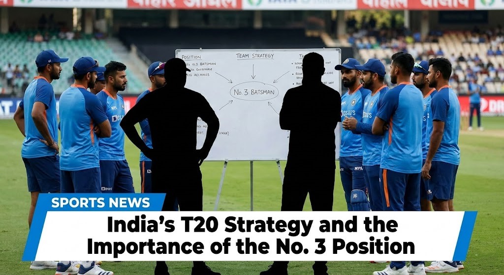 No. 3 is crucial for stabilising the innings and maintaining momentum in T20s.