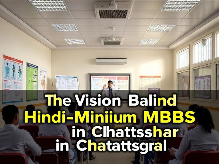 The initiative aimed to make MBBS education accessible to Hindi-medium students in Chhattisgarh.