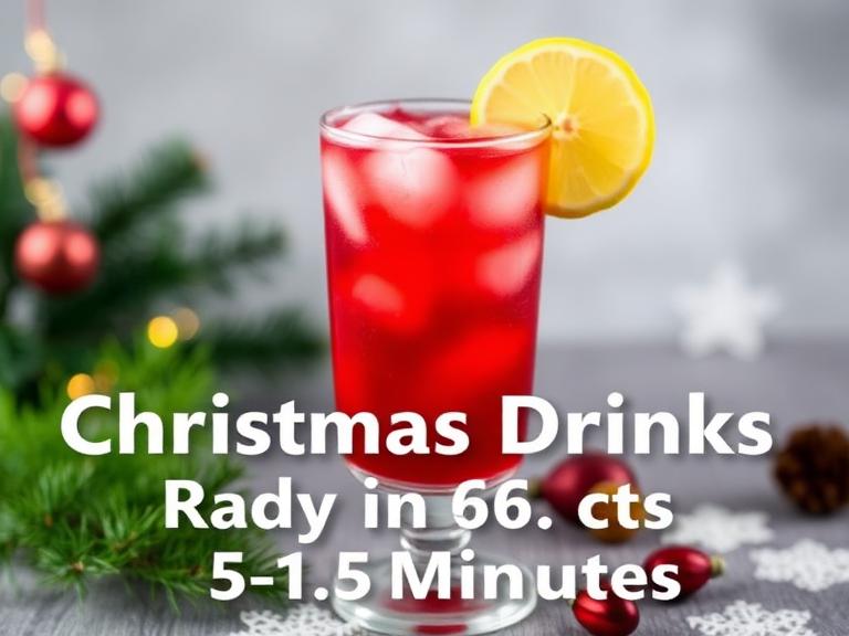 Simple and festive Christmas drinks you can make in just 5–15 minutes.
