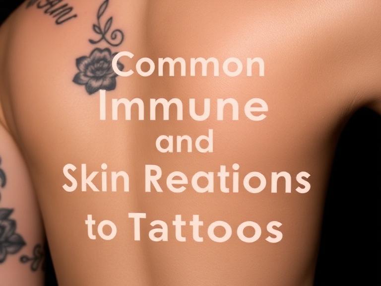 Redness, swelling, or inflammation are common tattoo-related immune reactions.