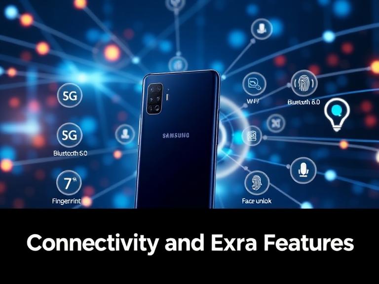 Includes 5G, Wi‑Fi, Bluetooth, NFC, and additional premium features for seamless connectivity.