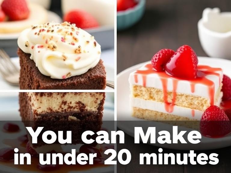 Quick and festive Christmas desserts ready in under 20 minutes.