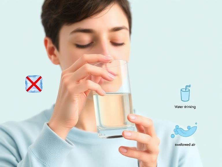 Generally safe; minor discomfort may occur if you drink too much, use ice-cold water, or swallow air.