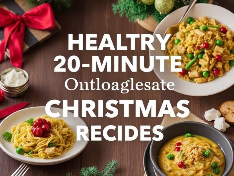 Quick and healthy Christmas recipes ready in 20 minutes.