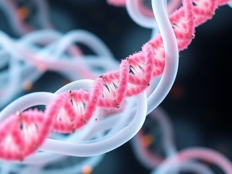 The microscopic view of spider silk inspires new research and innovations in materials science.