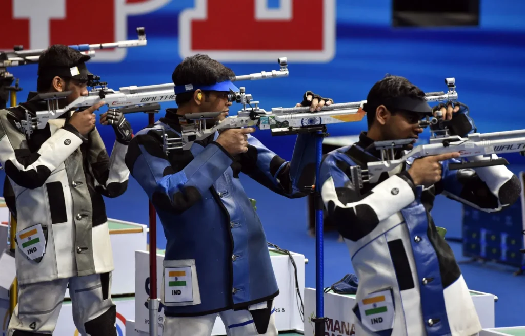 Indian shooters competing at the ISSF World Cup Final 2025, marking a new era in the sport.