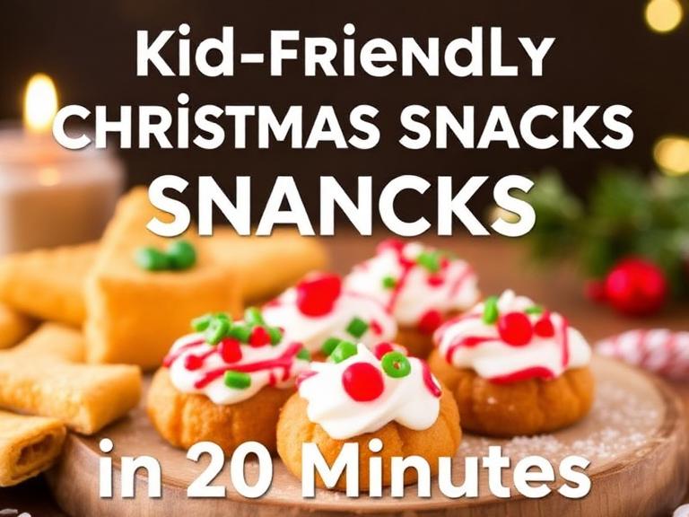 Fun and easy kid-friendly Christmas snacks in 20 minutes.