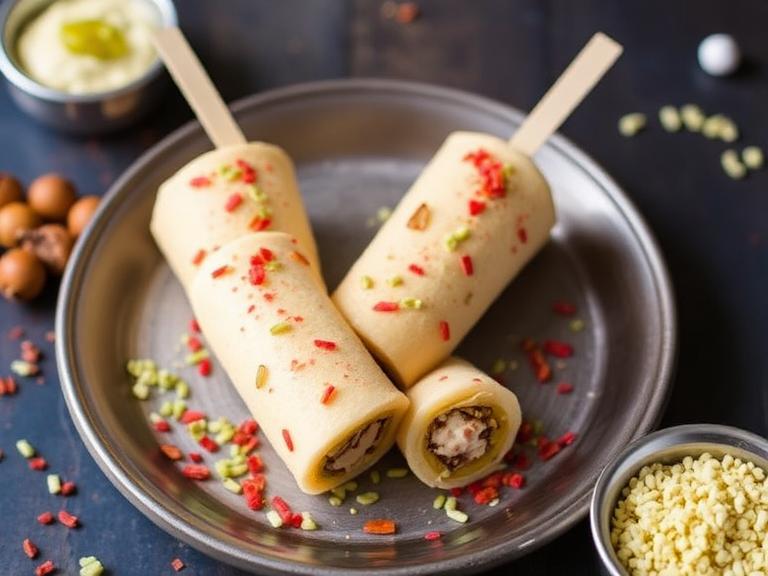 Kuremal Mohan Lal Kulfi Wale is famous for its unique stuffed fruit kulfis made with rich, natural flavors.