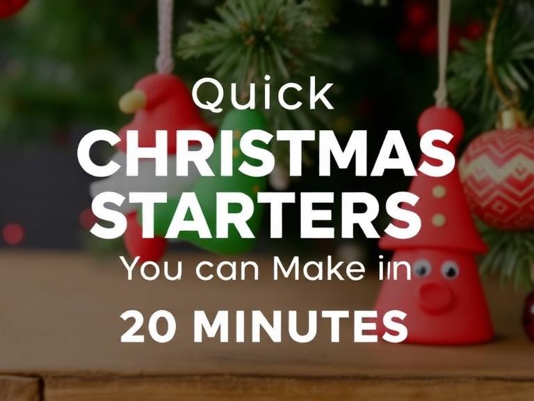 Delicious and festive Christmas starters ready in 20 minutes.