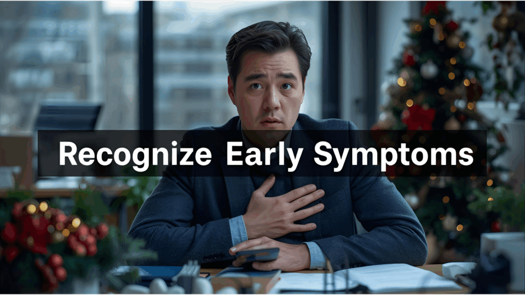 Person in winter showing early signs of heart trouble, highlighting symptom awareness.