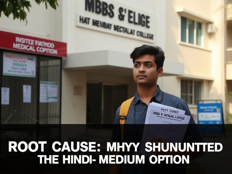 Concerns over career prospects, exams, and English-dominated medical resources discouraged students.