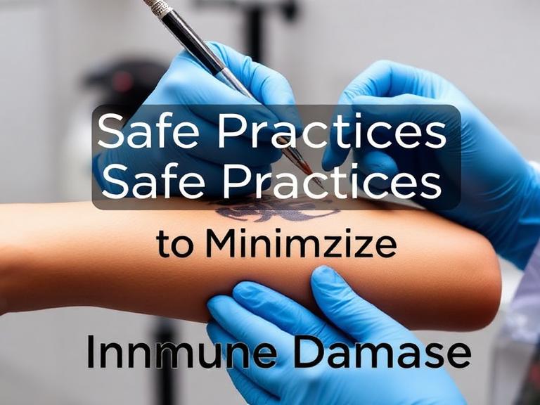 Proper hygiene and aftercare reduce immune stress during tattooing.