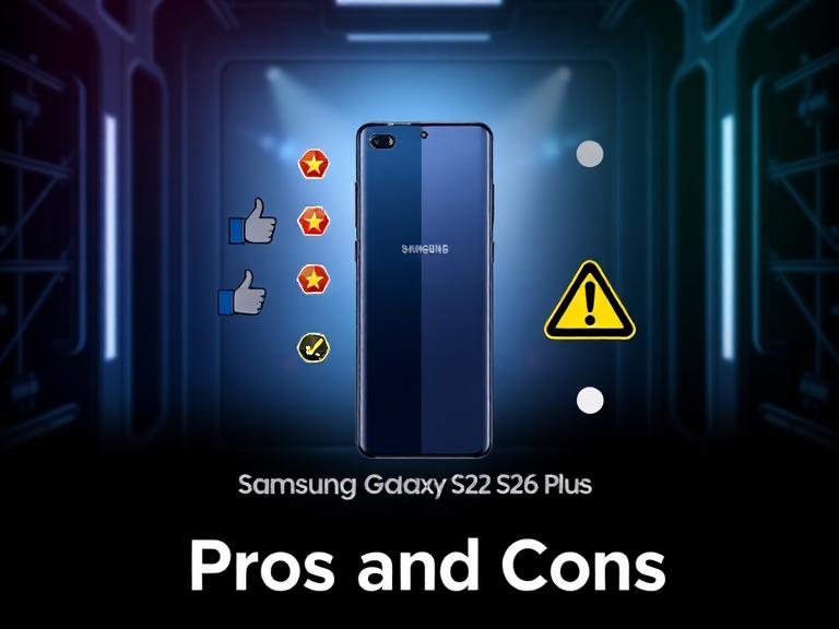 Key strengths like display and performance versus potential drawbacks like price or size.