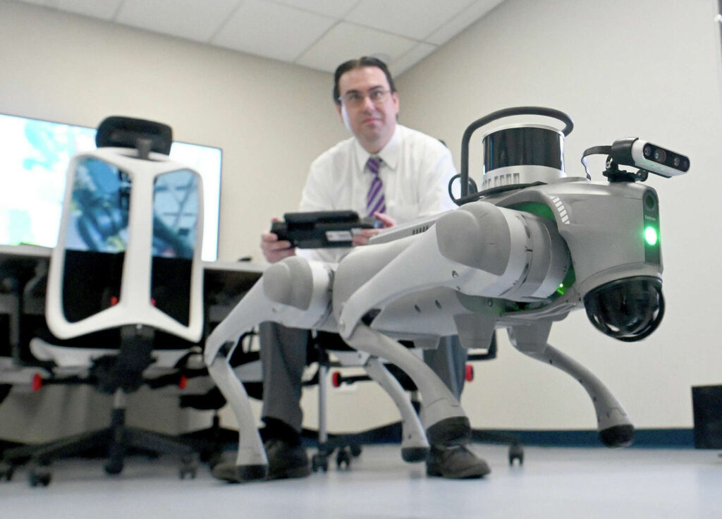 Robotic dog advances space missions and robotics technology.