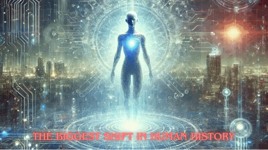 The rise of superintelligent AI that surpasses human abilities and transforms civilization forever.