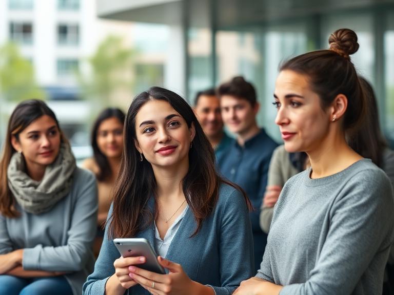 A calm social setting shows acceptance and respect for individual relationship decisions.