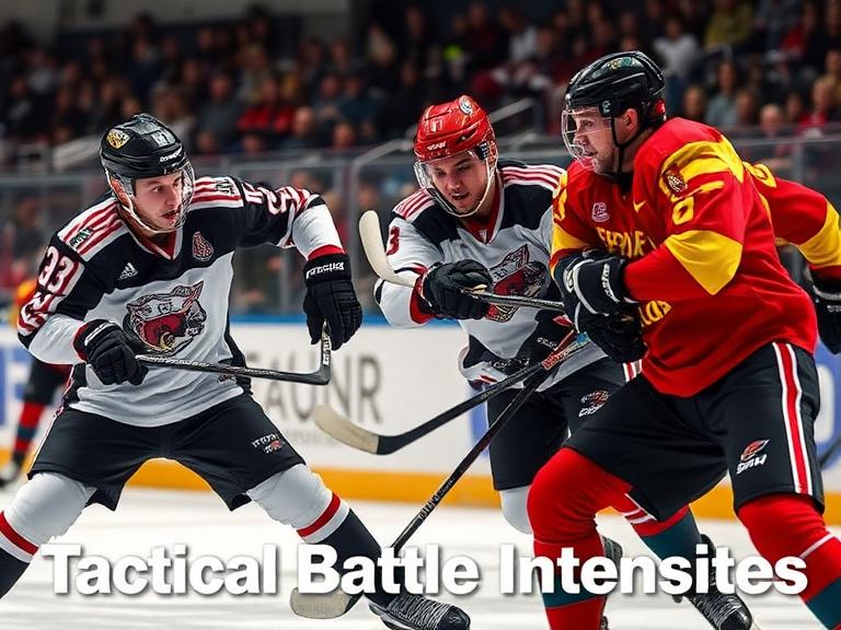 Both teams engage in a structured, strategic contest across the midfield.