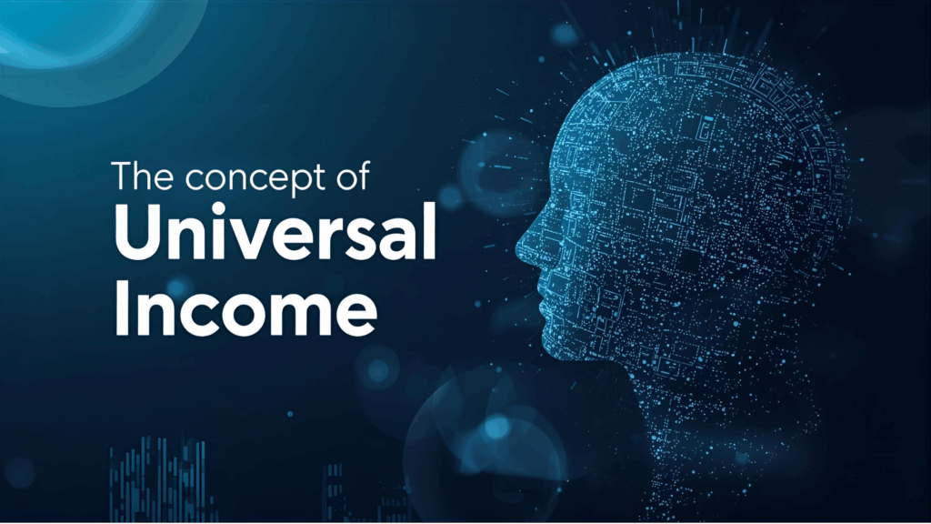 A system where everyone receives a high, guaranteed income funded by advanced AI productivity.