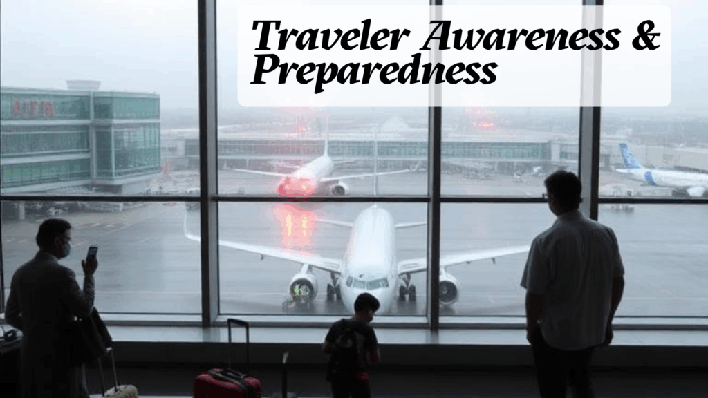 Simple steps travelers can take to stay safe, alert, and prepared during emergencies.