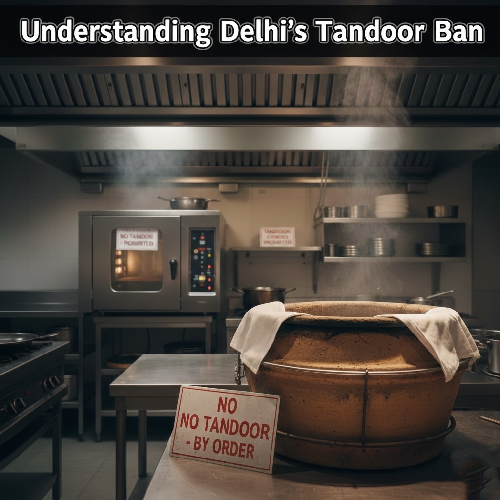 Short Description: Delhi bans coal and firewood tandoors to reduce winter pollution.