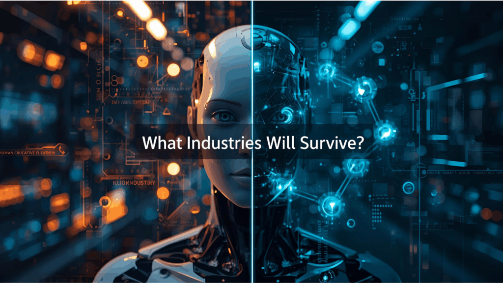 Human-driven sectors like creative arts, therapy, leadership, luxury goods, and scientific research will endure.