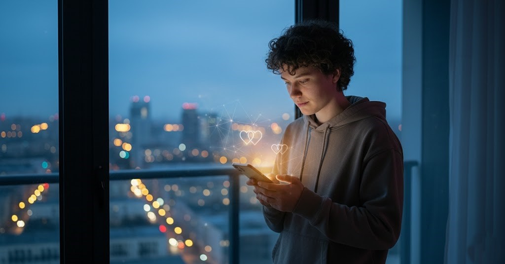 A symbolic image reflects loneliness, connection, and the human need to feel heard.