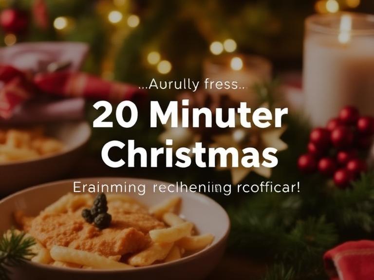 Quick 20-minute Christmas recipes save time and stress.
