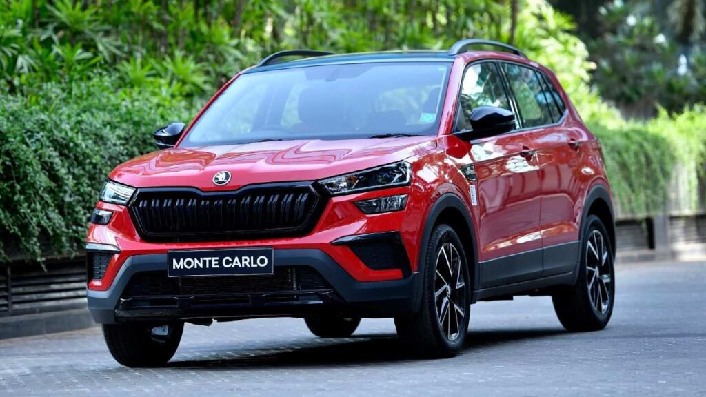 Skoda Kushaq Monte Carlo vs Prestige engine and gearbox options side-by-side