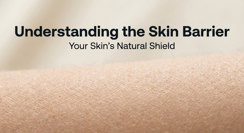 Skin barrier natural shield protecting skin from irritation and moisture loss