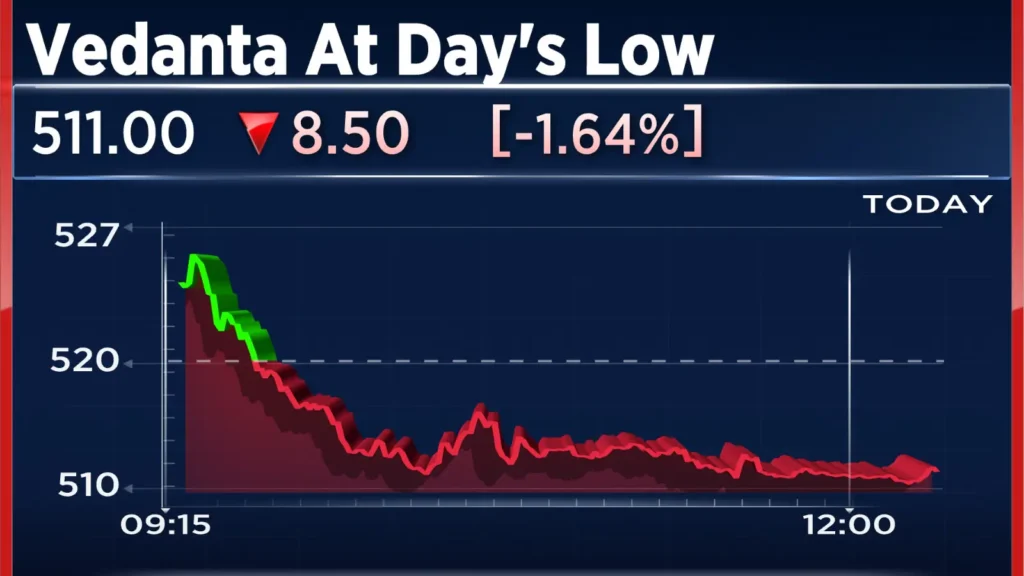 Vedanta share price movement