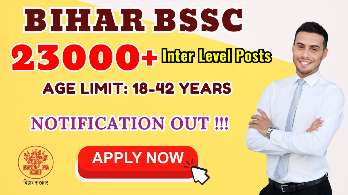 BSSC Inter Level Recruitment 2025 invites applications for 23,175 vacancies for 12th-pass candidates across various posts.