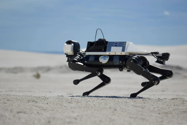 NASA’s robotic dog tackles tough terrains to prep for Moon and Mars missions.
