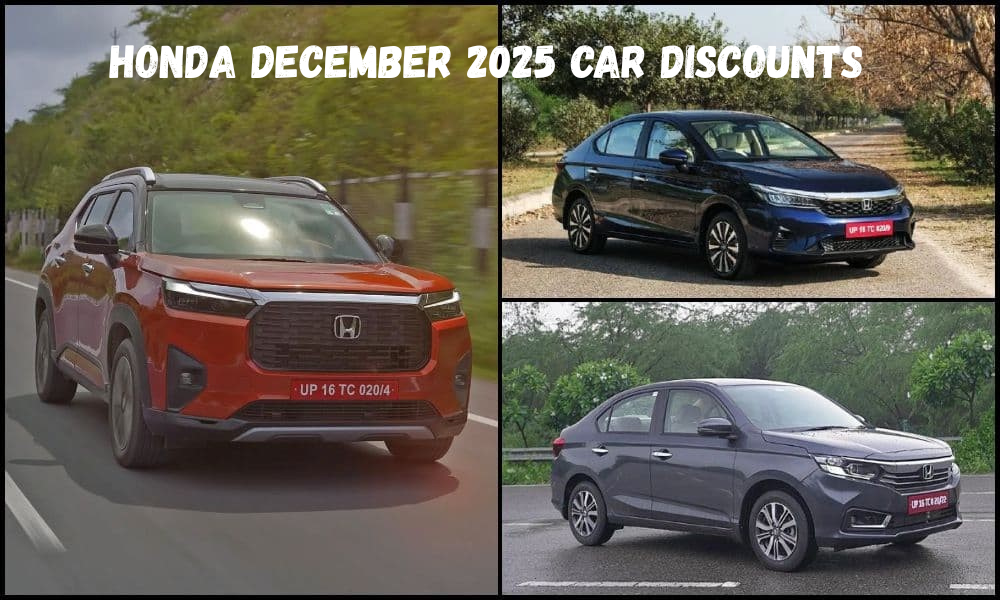 Honda December 2025 car discounts on Elevate, City, and Amaze with savings up to Rs 1.36 lakh