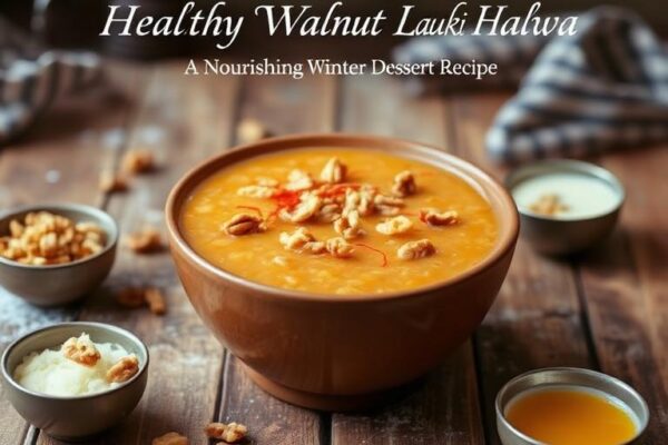 Healthy Walnut Lauki Halwa