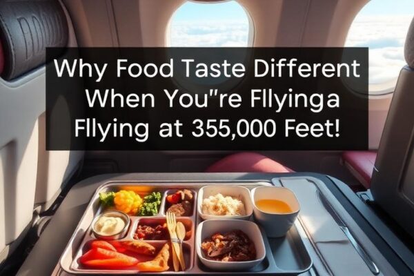 Learn why in-flight meals taste bland due to cabin pressure, low humidity, noise, and altered taste perception.