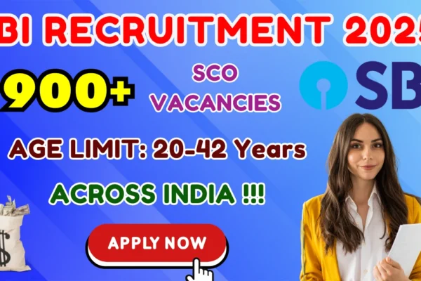 SBI Specialist Officer 2025: 996 vacancies, apply online now.