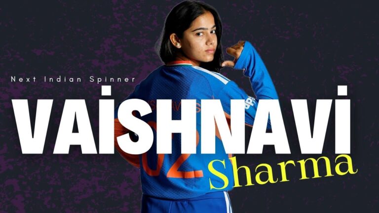 Vaishnavi Sharma Indian Cricketer bowling left-arm spin during an international match