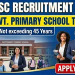 Goa SSC Recruitment 2026: Online Applications Open for Primary School Teacher Vacancies