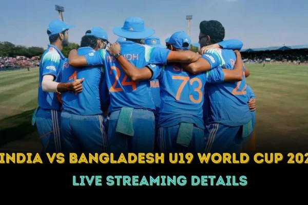 India U19 vs Bangladesh U19 live score U19 World Cup 2026 match banner
