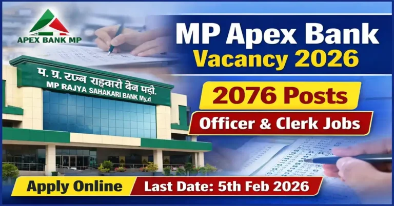 MP Apex Bank Recruitment 2026 – Apply Online for 2,076 Clerk, Computer Operator, and Officer Posts