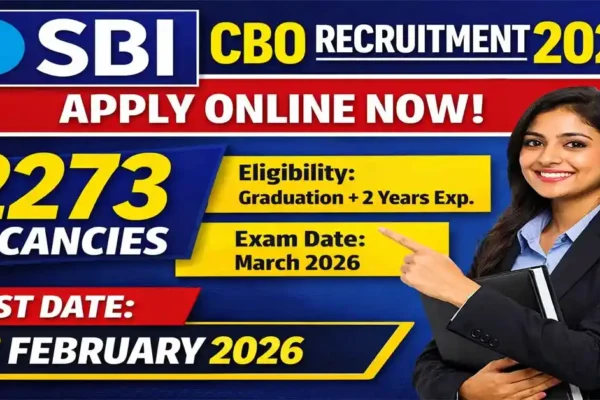 SBI CBO Recruitment 2026