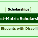 Post Matric Scholarship for Students with Disabilities